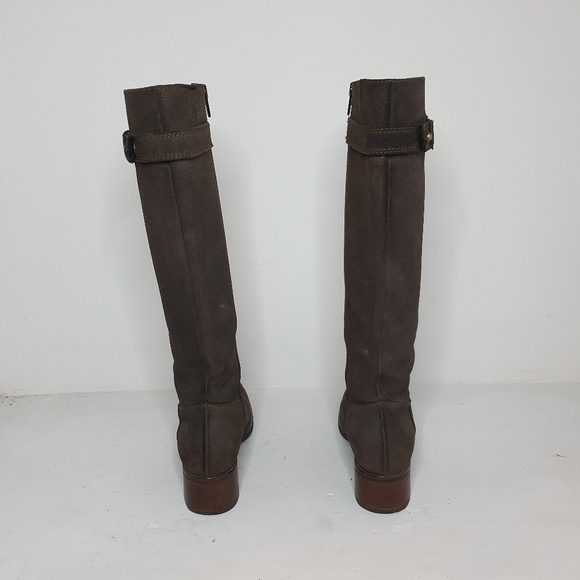 Malìparmi Suede Leather Heeled Long Boot Size 37 - Picture 4 of 13